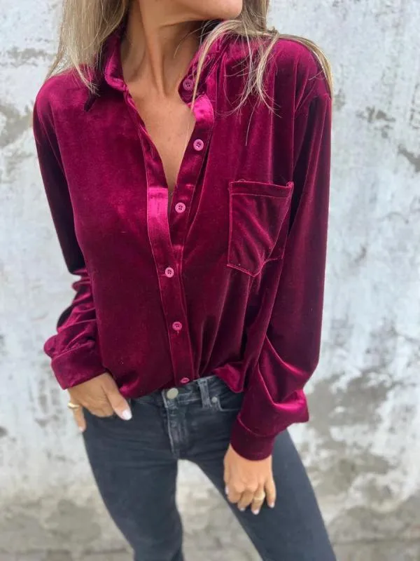 Maya | CLASSIC VELVET BLOUSE