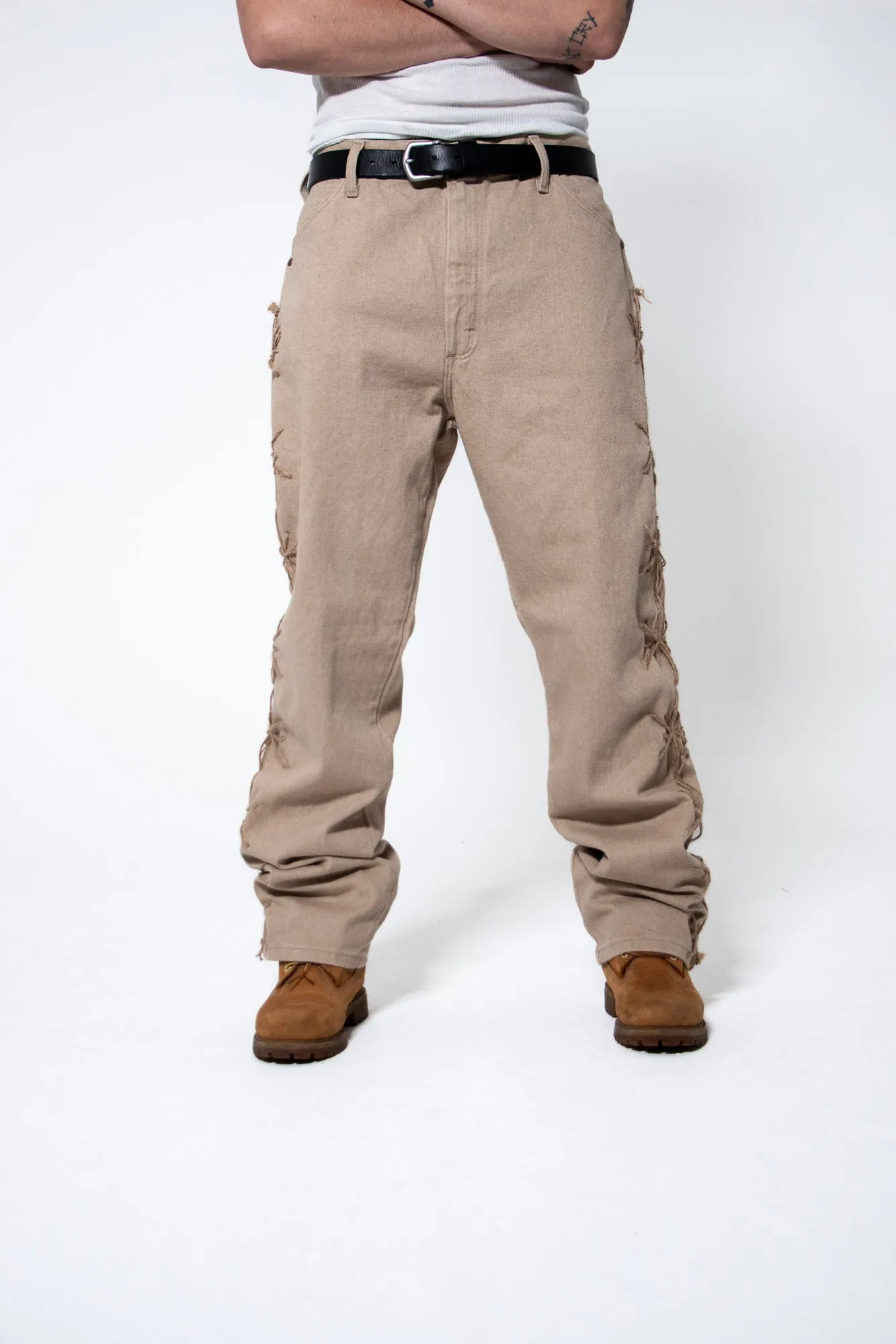 Mediums 1of1 hemp twine rancheros khaki wrangler jeans - 36/32
