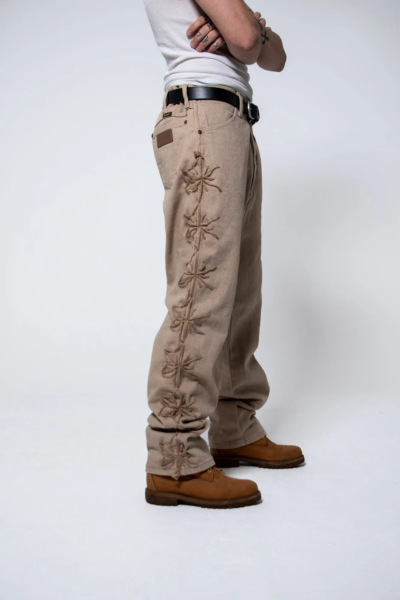Mediums 1of1 hemp twine rancheros khaki wrangler jeans - 36/32