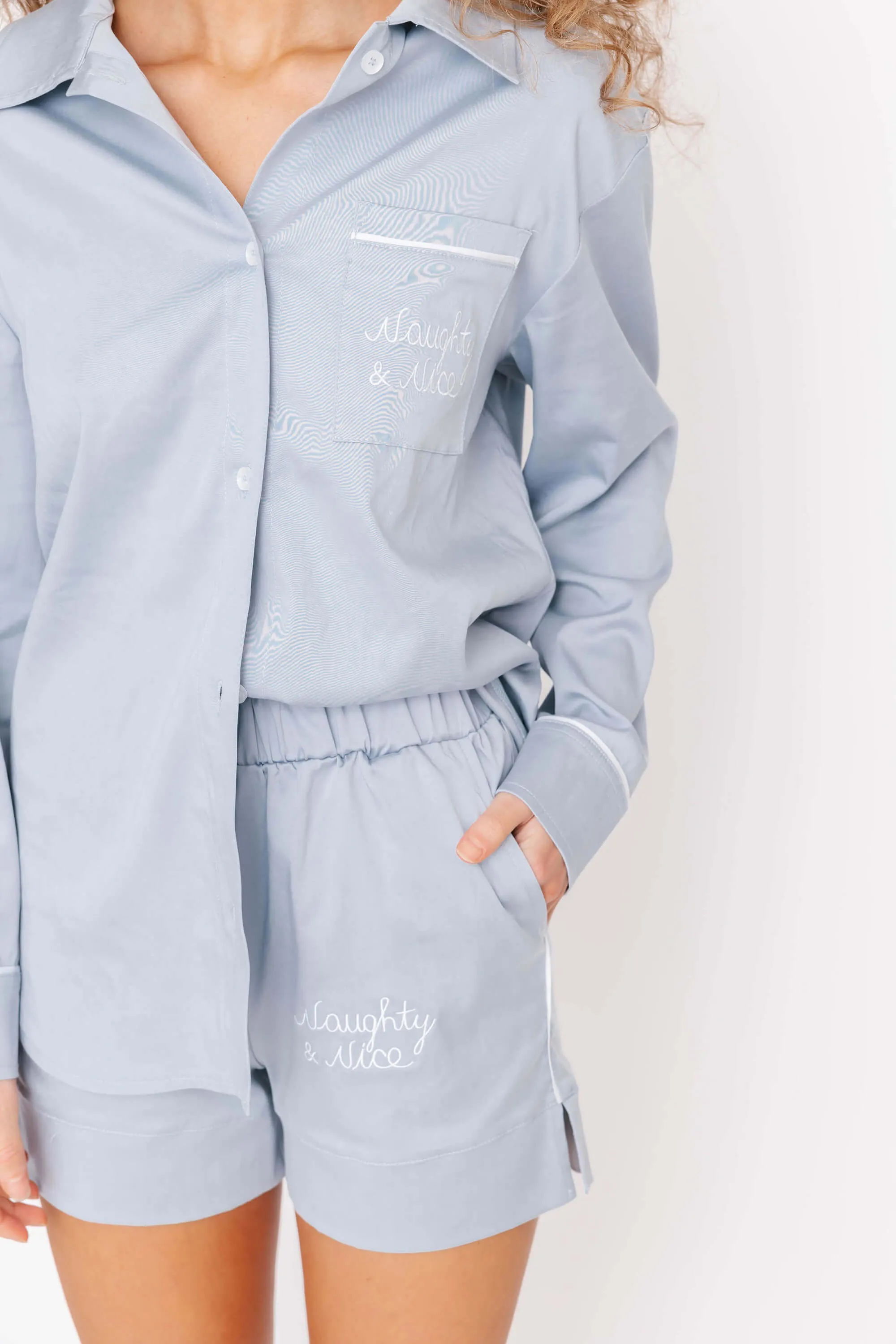 Melina Sleep Short in Sky Blue