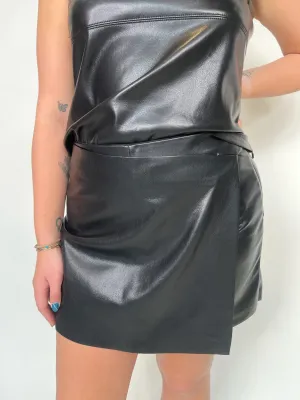 Melissa Nepton Amandine Faux Leather Skort