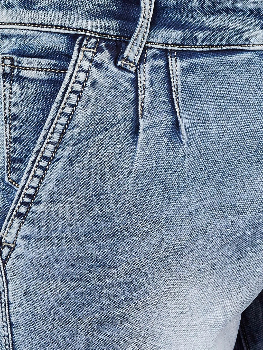 Men Blue Slim Fit Mid-Rise Clean Look Stretchable Jeans
