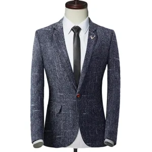Men Wedding Blazers Slim Fit Suits Coat Male Business Casual Formal Party Dress Blazer Jacket