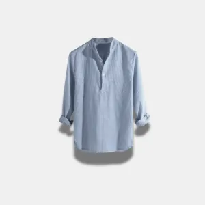 Men’s Cotton Long-Sleeve Shirt – Classic Fit & Elevated Simplicity