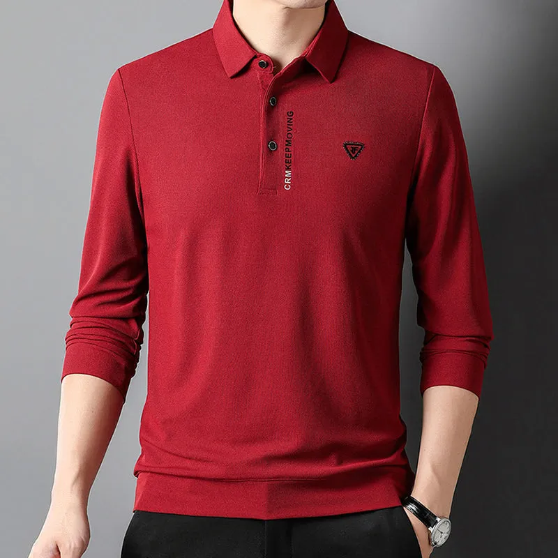 Men's Premium Long-Sleeve Stand Collar Casual Shirt