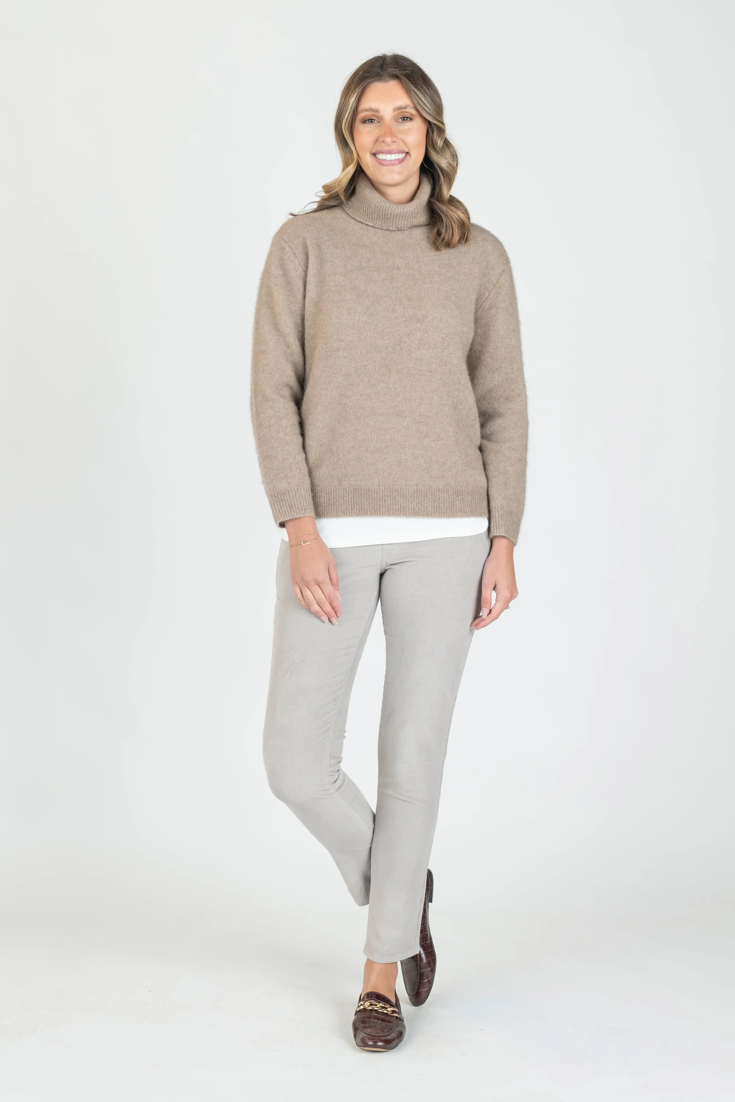 Merino Roll Neck Pullover
