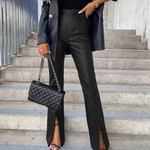 Merle - elegant leather pants