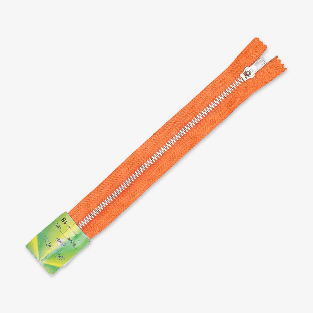 Metal Trouser Zips 18cm