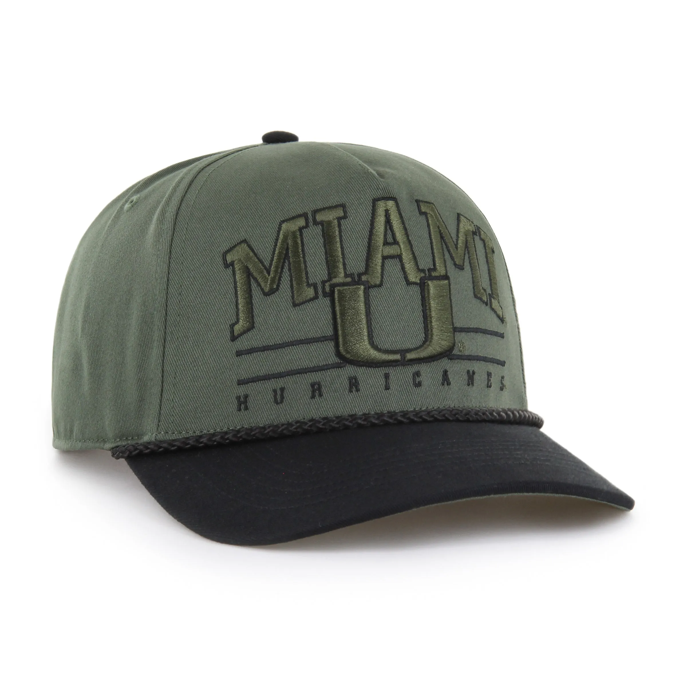 MIAMI HURRICANES ROSCOE ROPE OPTION TWO TONE '47 HITCH
