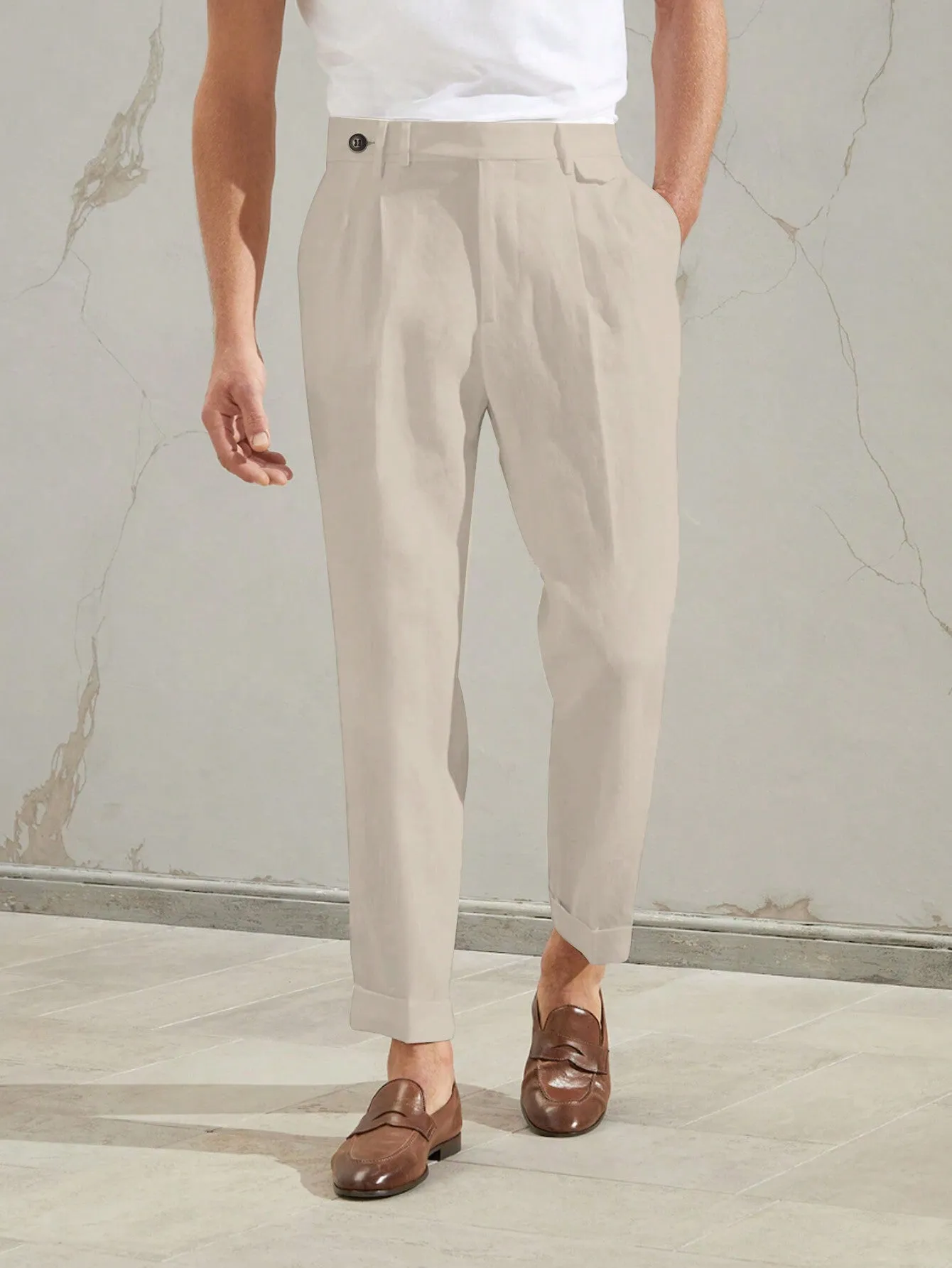 ÉMIEL | Classic Pleated Suit Trousers