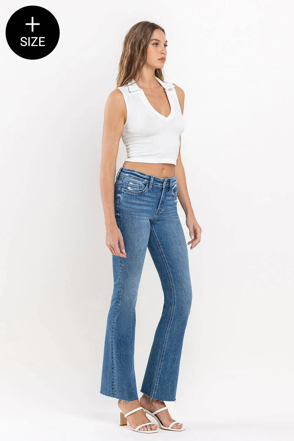 Miranda Curvy Vervet Mid Rise Bootcut Jeans-FINAL SALE
