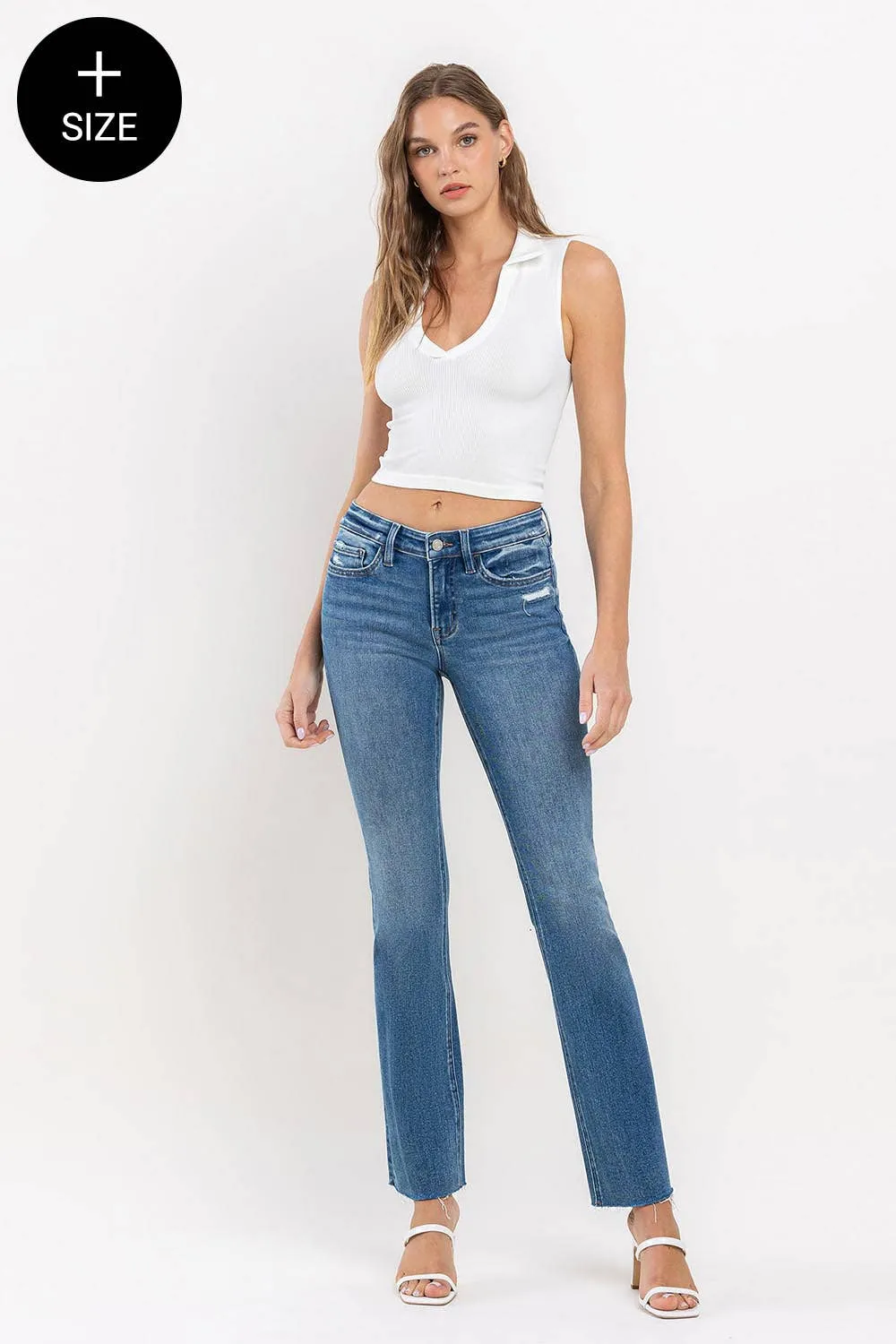 Miranda Curvy Vervet Mid Rise Bootcut Jeans-FINAL SALE