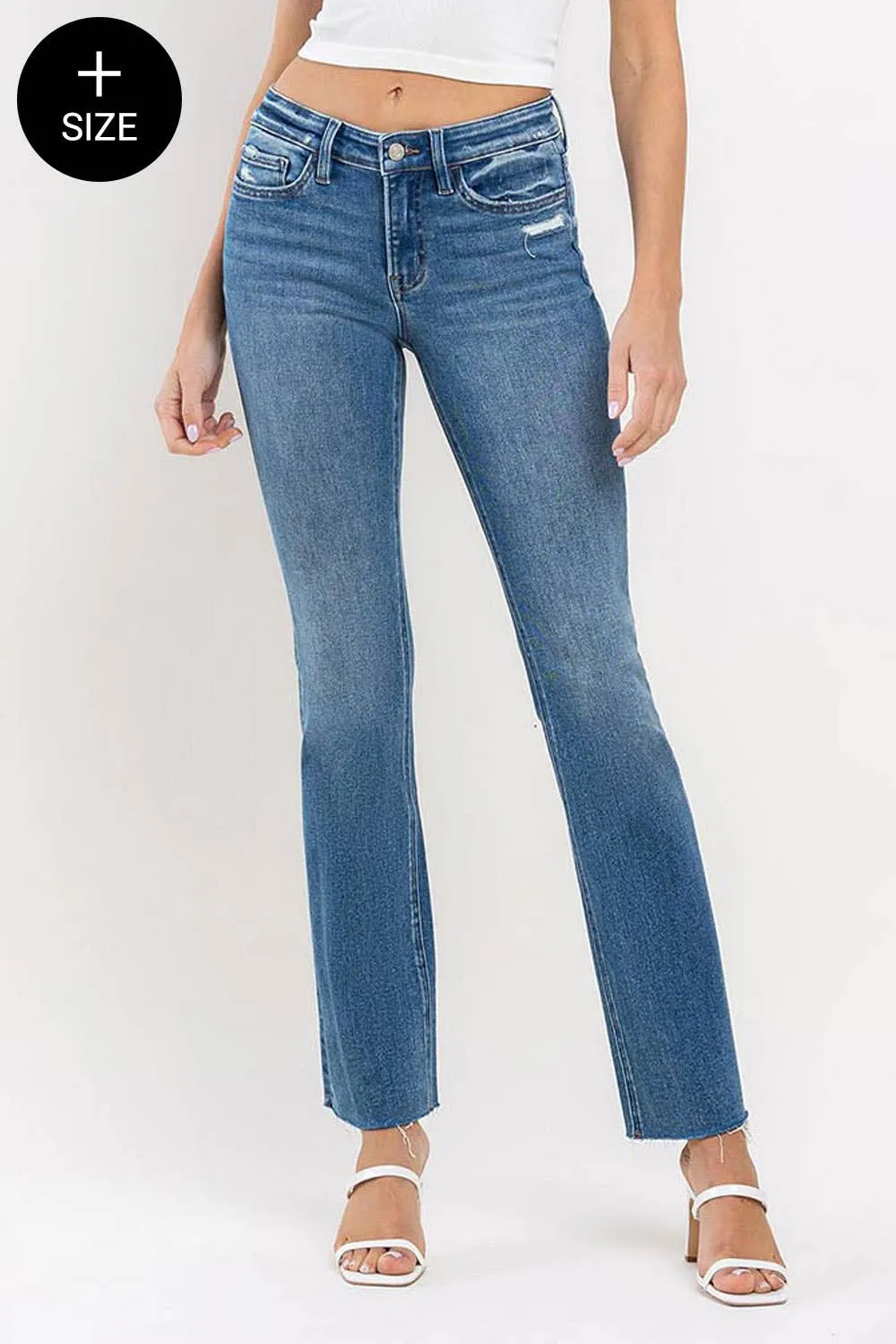 Miranda Curvy Vervet Mid Rise Bootcut Jeans-FINAL SALE