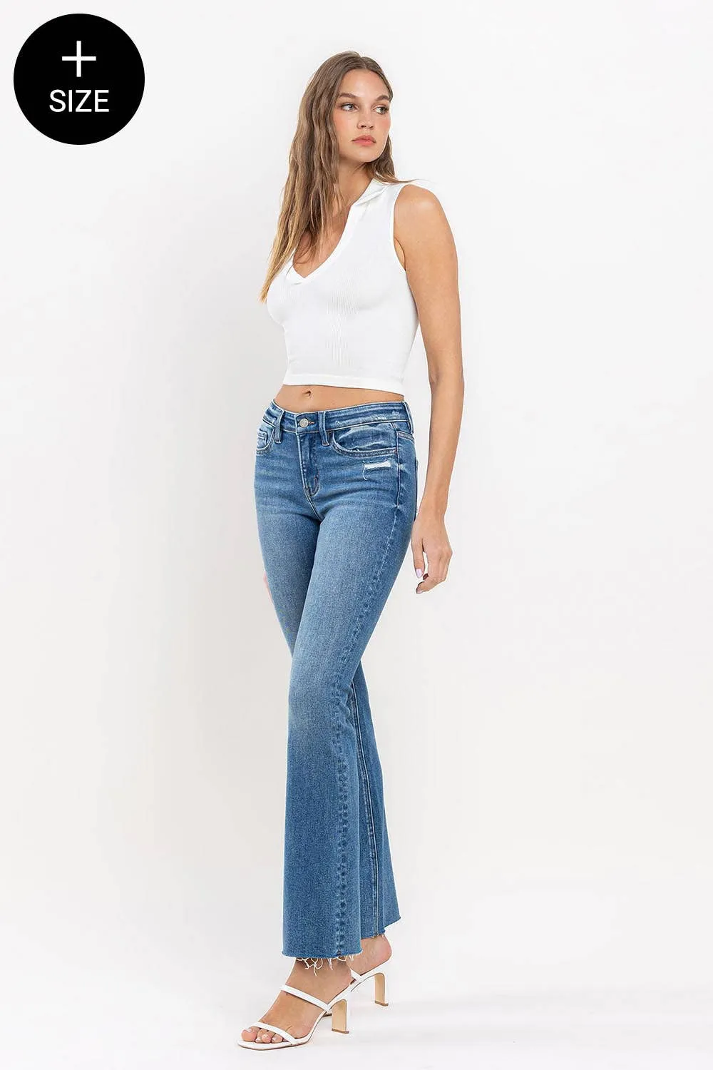Miranda Curvy Vervet Mid Rise Bootcut Jeans-FINAL SALE