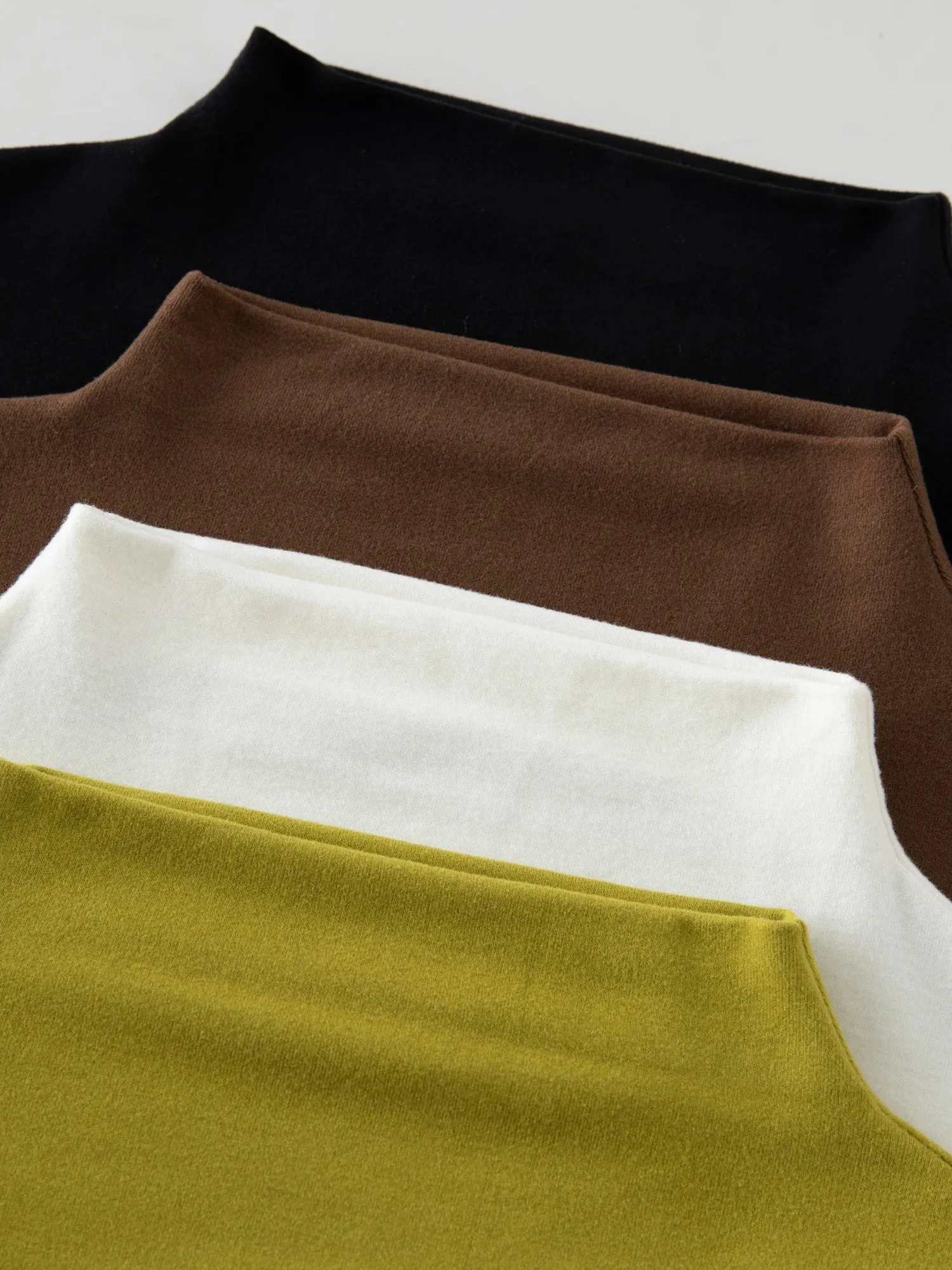 Mock Neck Wool Sweater