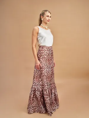 Monroe Leopard Print Maxi Skirt for Tall Women