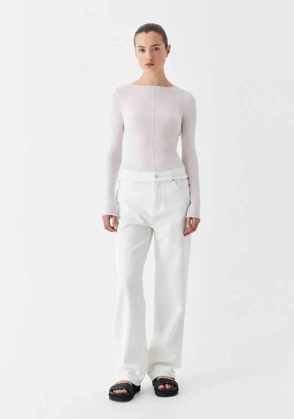 Morrison Aston Knit Pullover - White