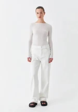 Morrison Aston Knit Pullover - White