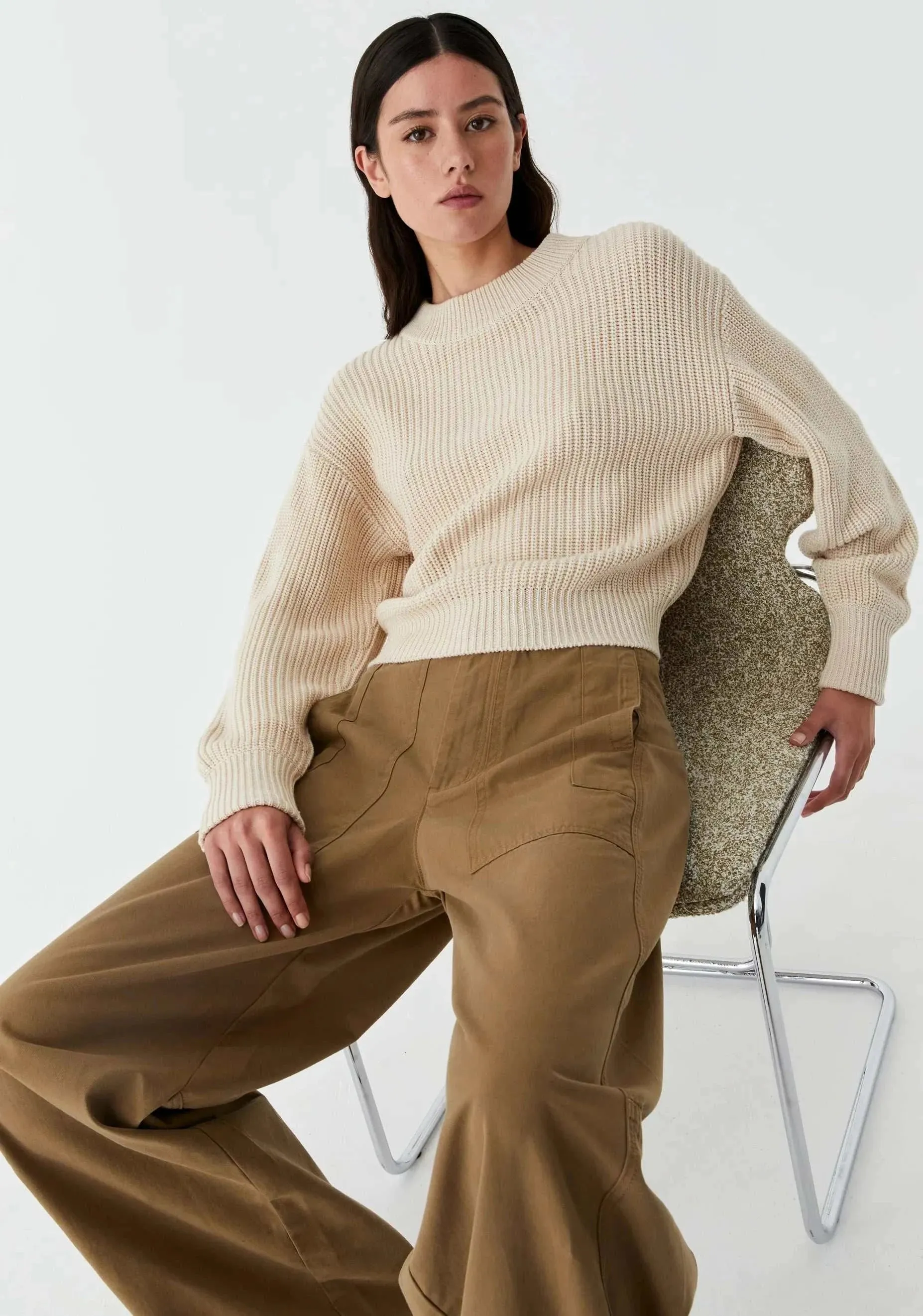 Morrison Niko Knit Pullover Stone
