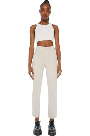MOTHER Denim Hustler Flood in Feather Grey