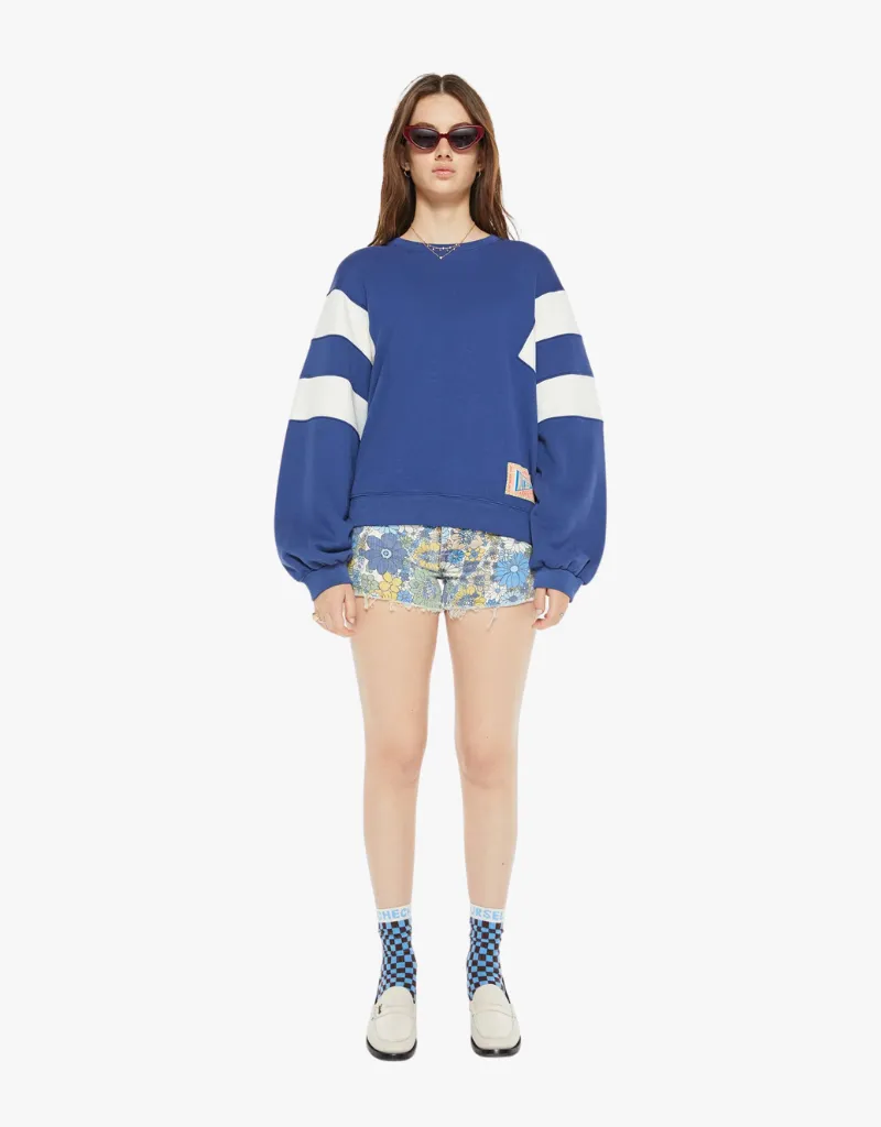 Mother The Drop Square Inset Sweatshirt in Solid