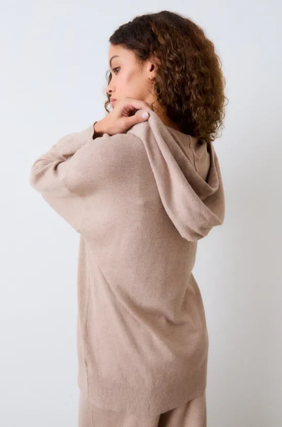 Movesgood Bamboo Cashmere Hommi Hoodie in Greige