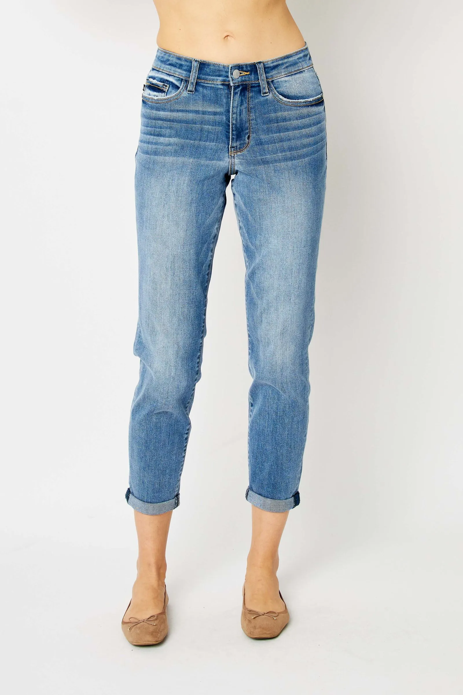 MR CUFFED SLIM FIT JEAN BY JUDY BLUE