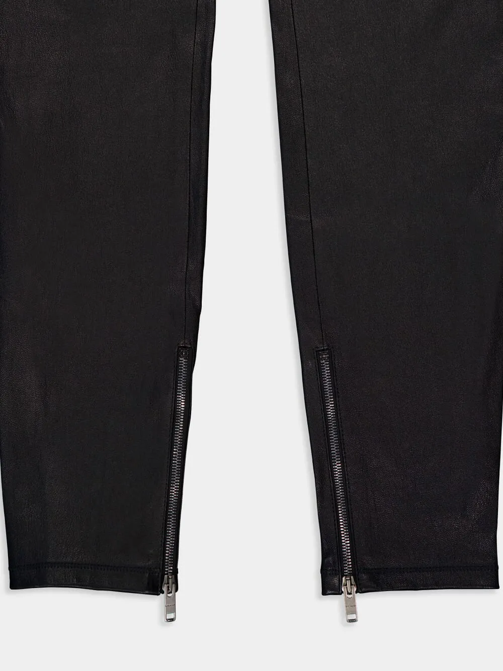 Nappa Goat Leather Leggings With Zips