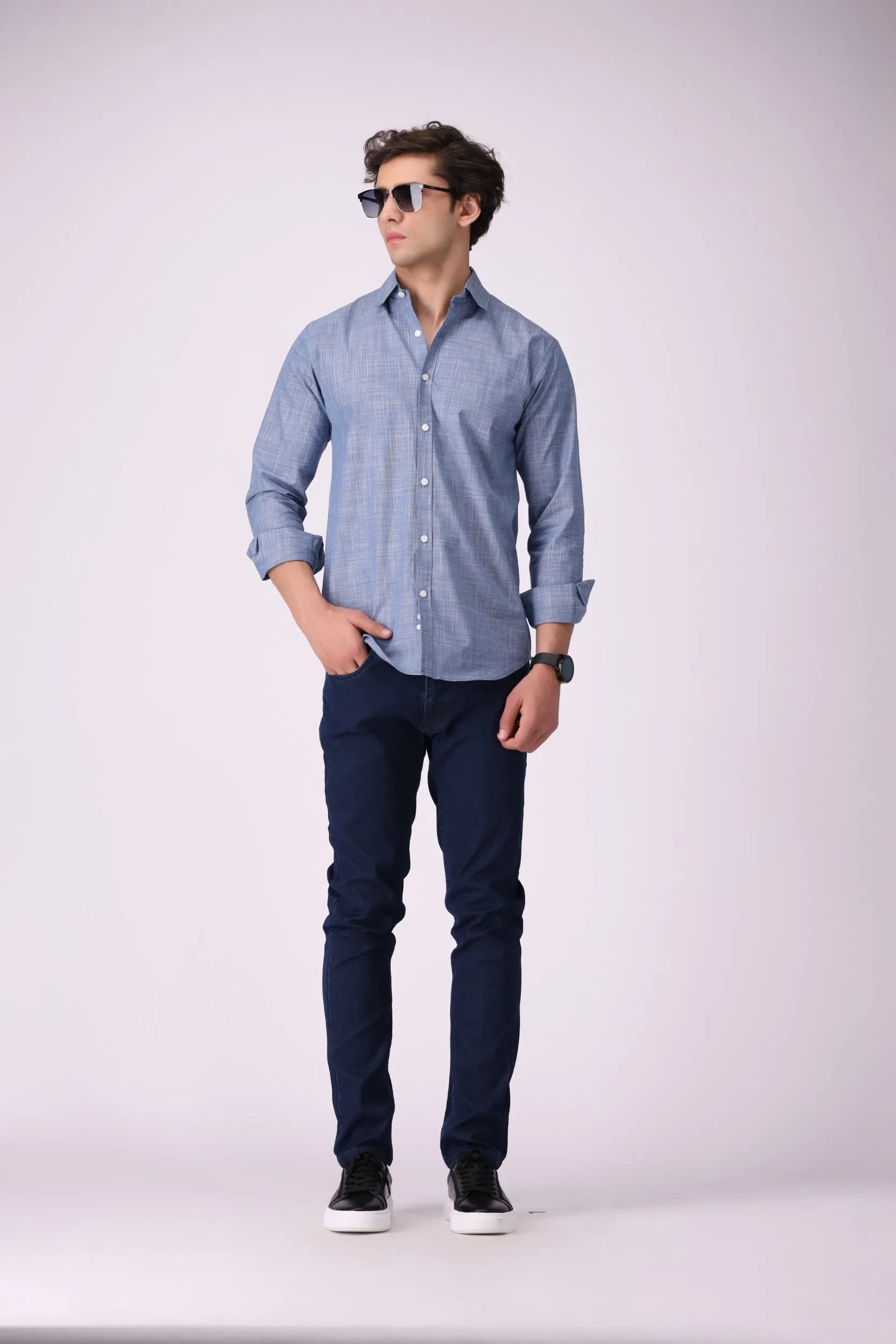 Navy Blue Stright Fit Jeans