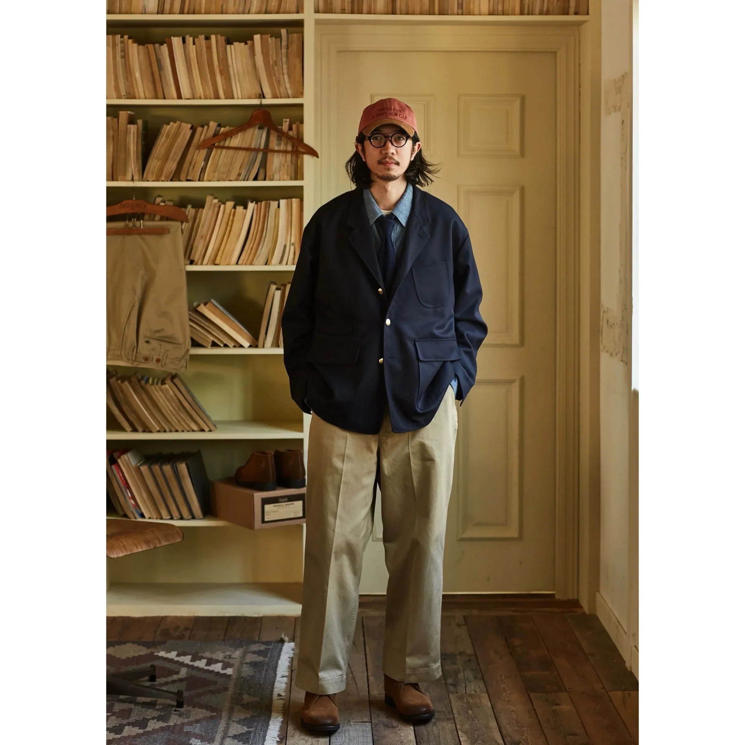 Navy Merino Blazer