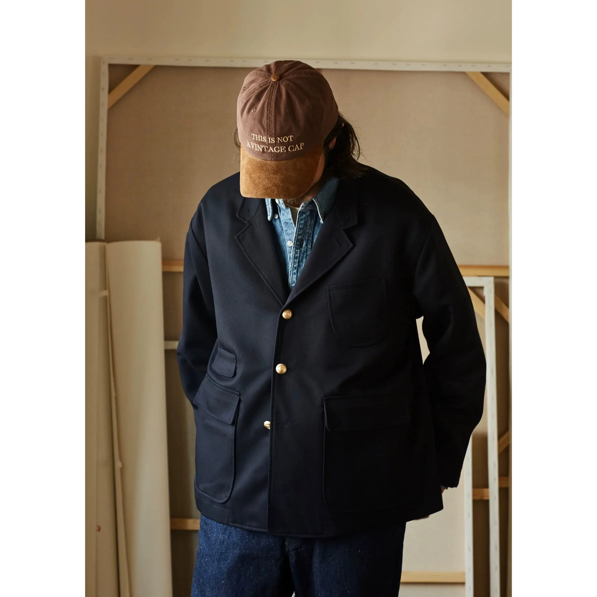 Navy Merino Blazer