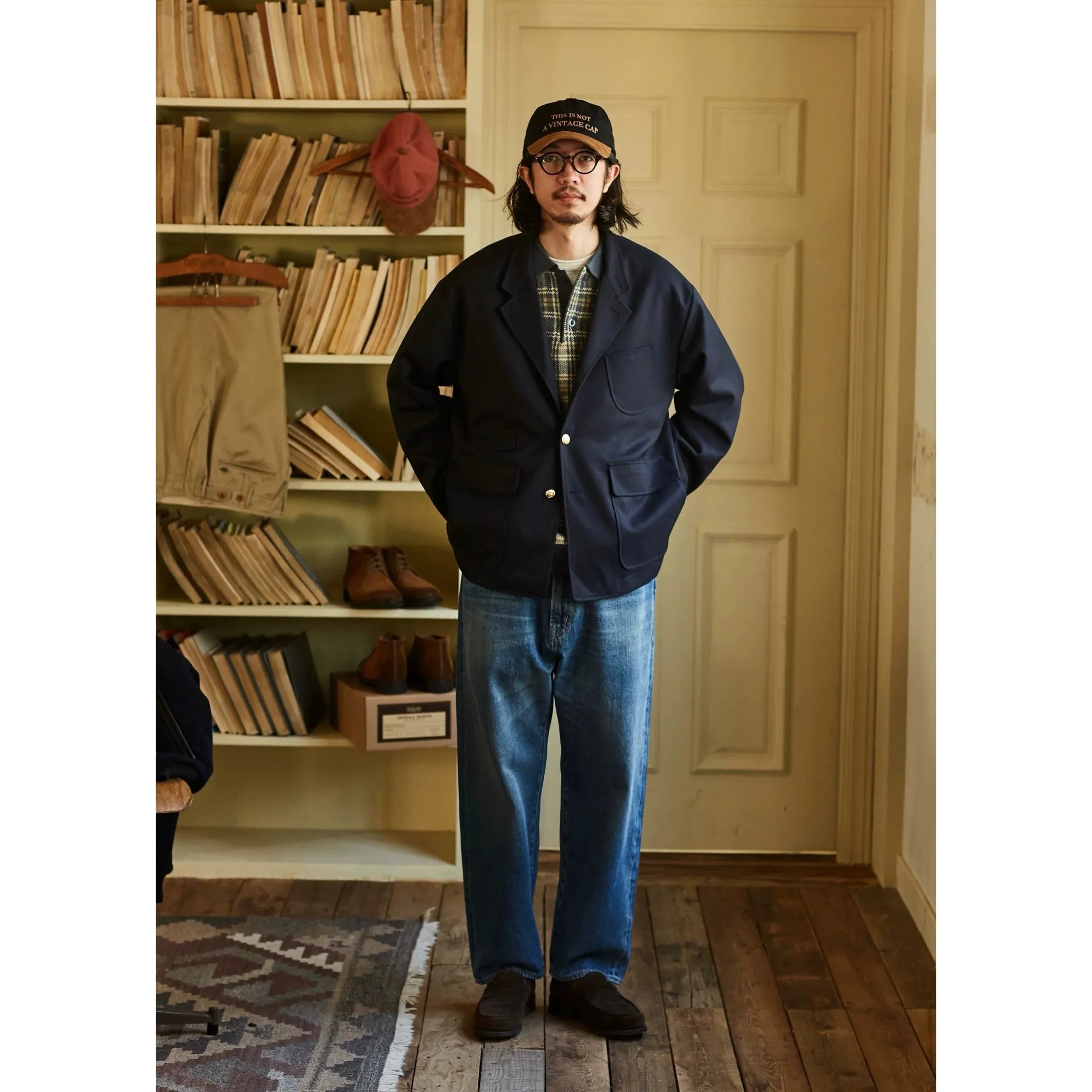 Navy Merino Blazer