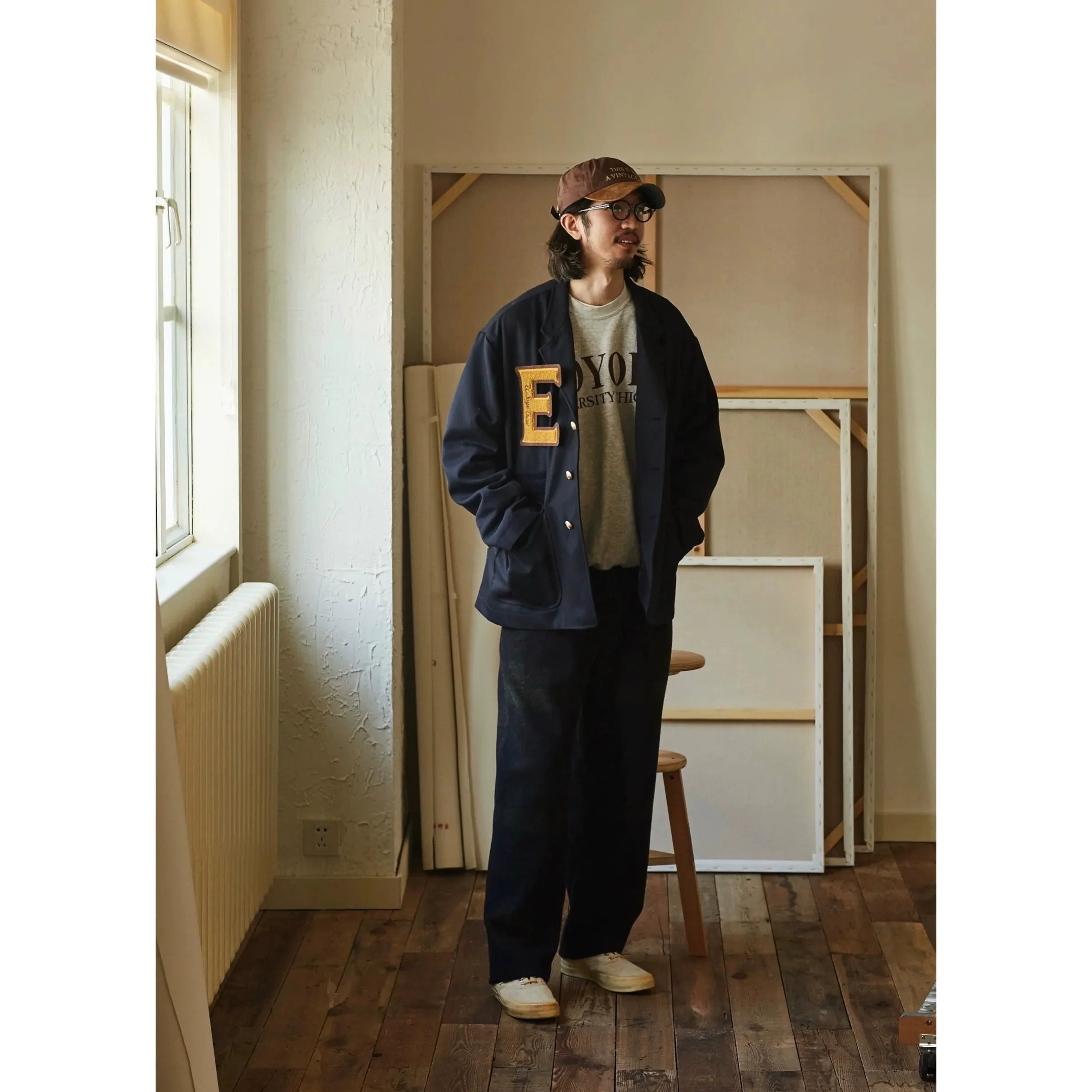 Navy Merino Blazer