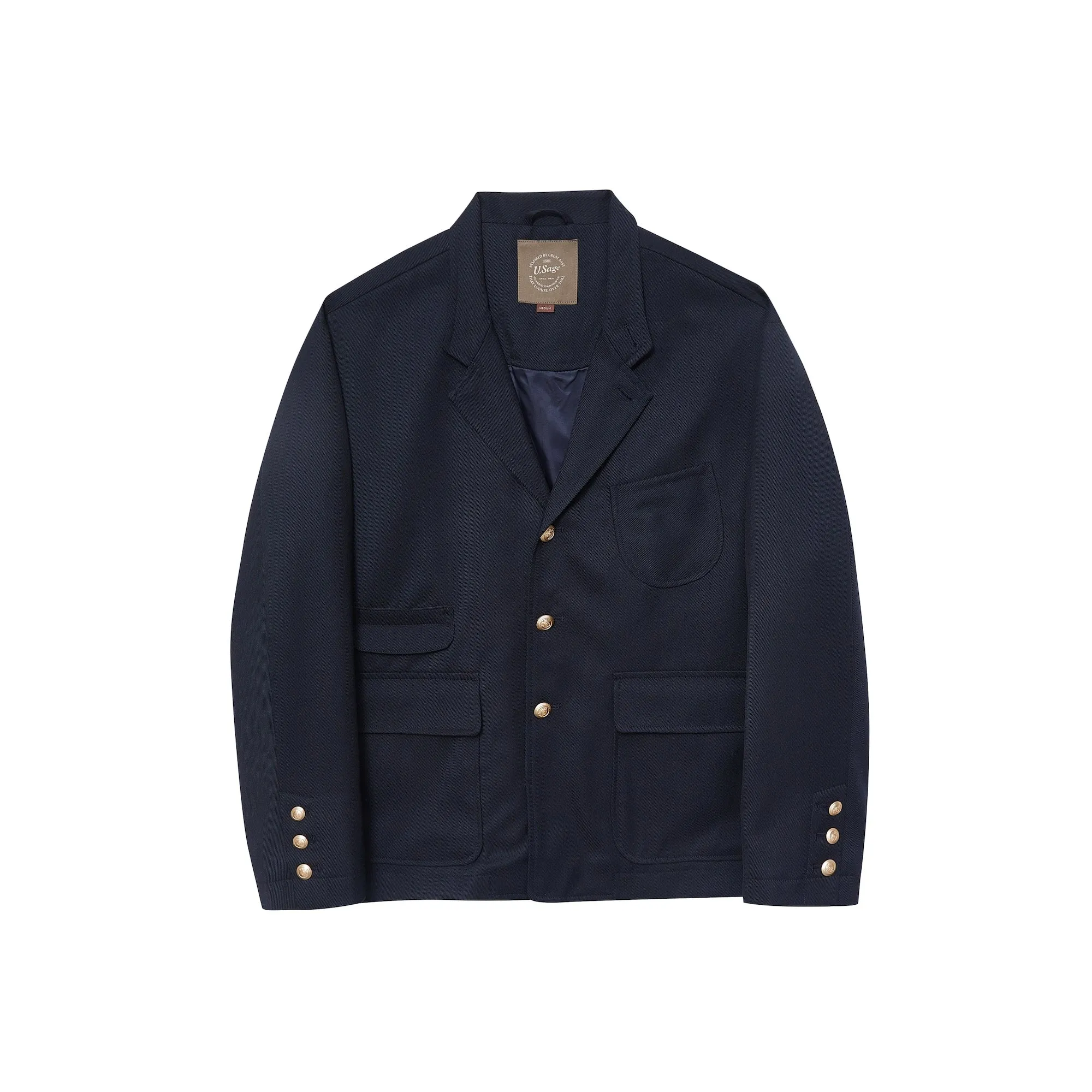 Navy Merino Blazer
