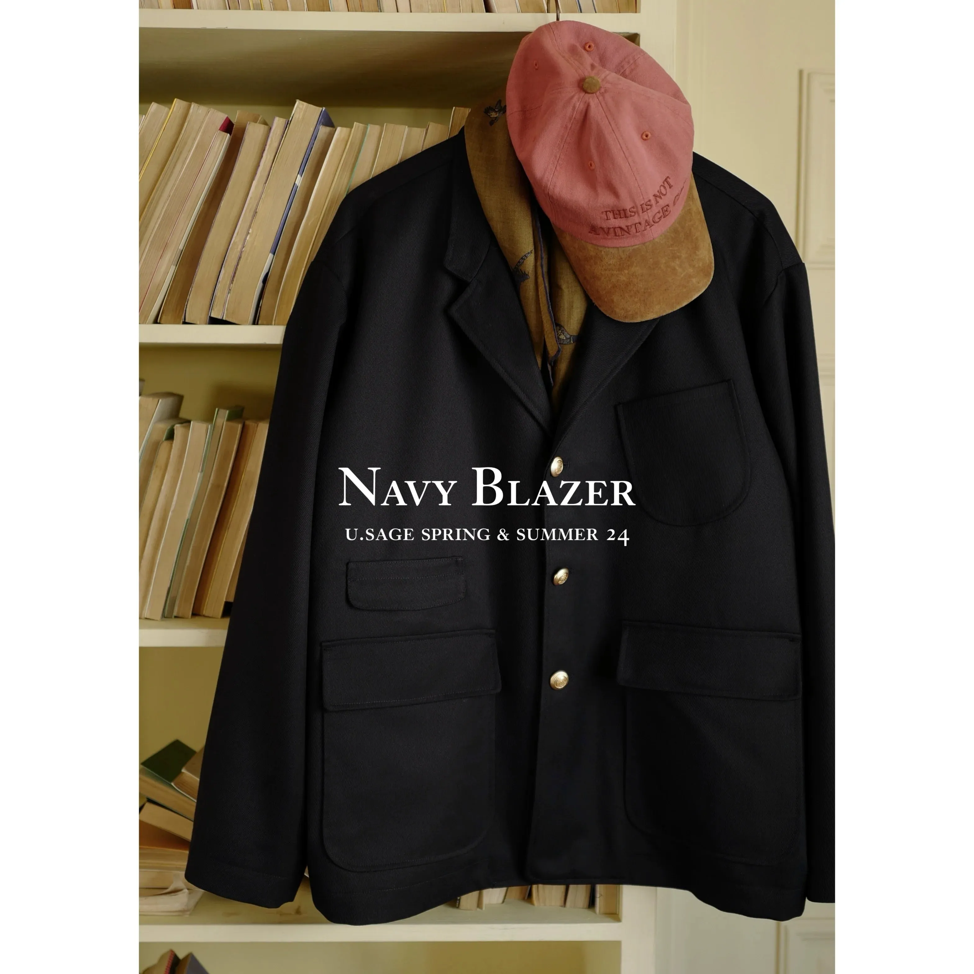 Navy Merino Blazer