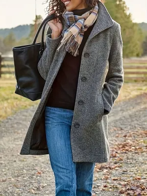 Nerissa - Heritage Buttoned Coat