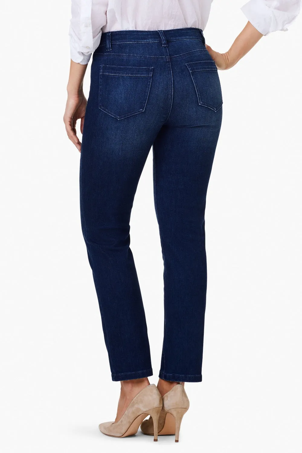 NIC ZOE Twilight 28" Mid Rise Straight Pocket Denim Jeans S241869