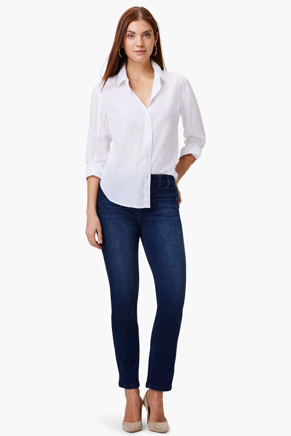 NIC ZOE Twilight 28" Mid Rise Straight Pocket Denim Jeans S241869