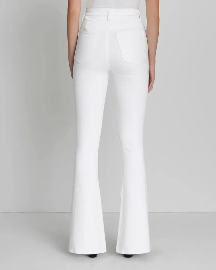 NO FILTER ULTRA HIGH RISE SKINNY FLARE IN CLEAN WHITE