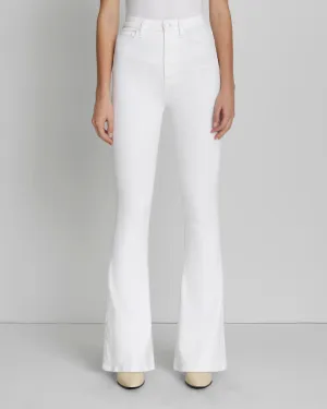 NO FILTER ULTRA HIGH RISE SKINNY FLARE IN CLEAN WHITE