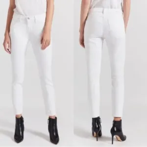 NWT Current/Elliott The Stiletto Stretch Skinny Jeans in Clean White Sz. 24