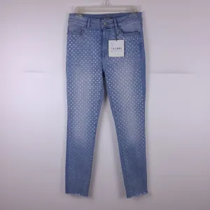 NWT DL1961 Ankle Skinny Farrow Jeans Size 27 Raw Hem High Rise Light Wash