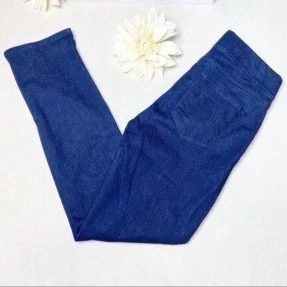 NYDJ Alina Pull On Skinny Ankle Jeans Stretch Dark Blue 4