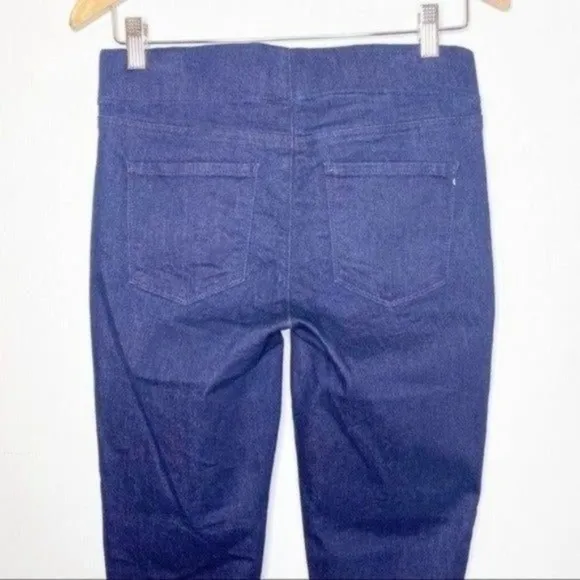 NYDJ Alina Pull On Skinny Ankle Jeans Stretch Dark Blue 4