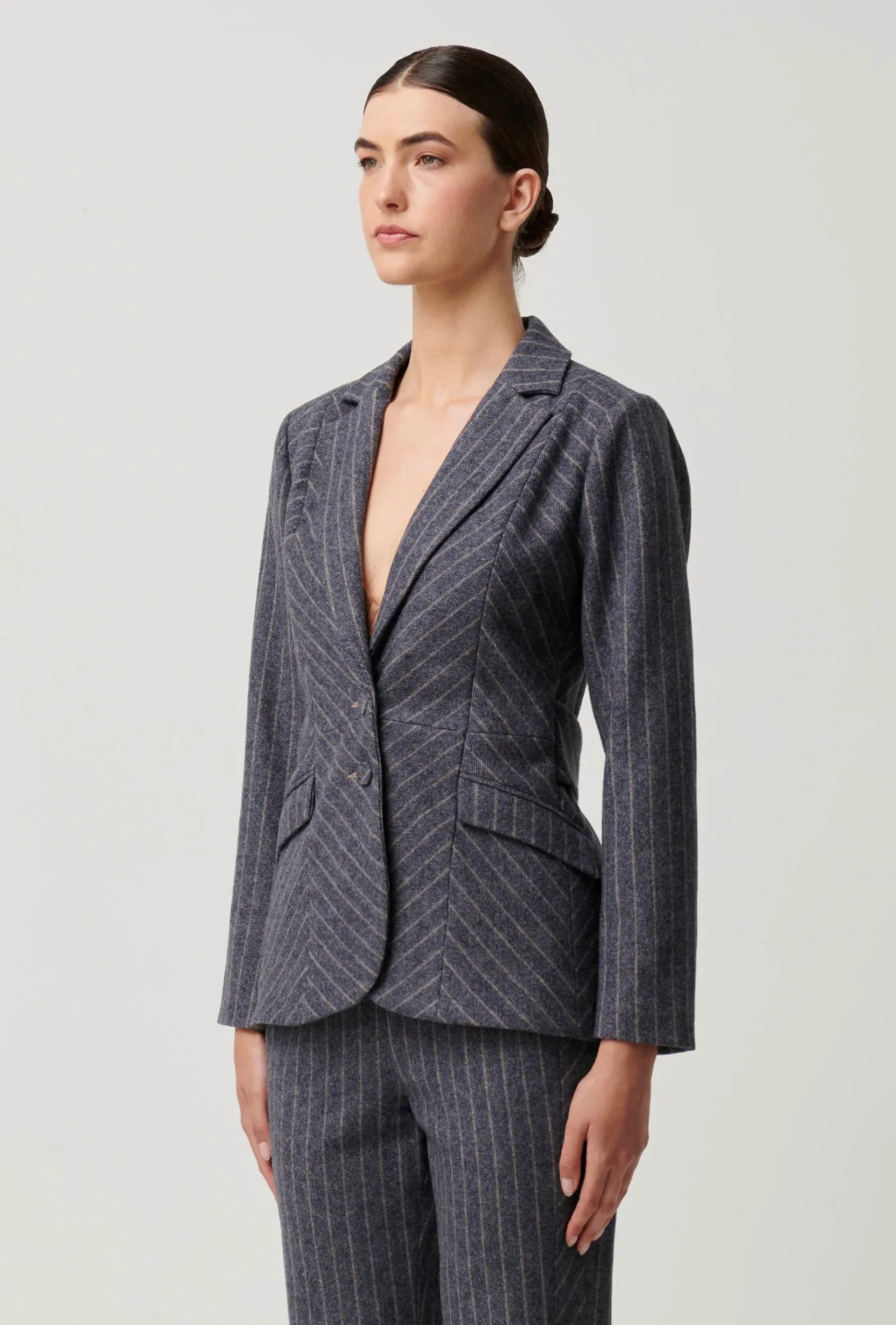 OAKLYN Blazer | Bluestone Stripe
