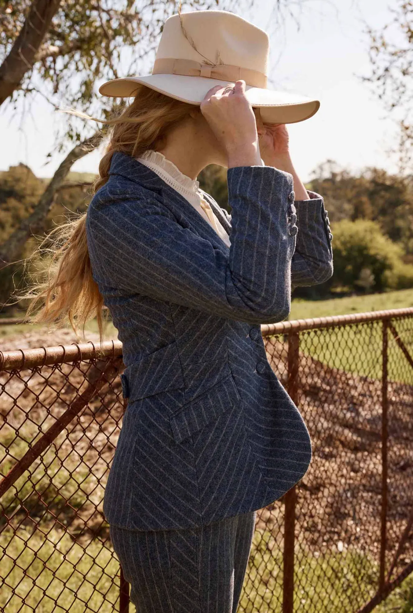OAKLYN Blazer | Bluestone Stripe