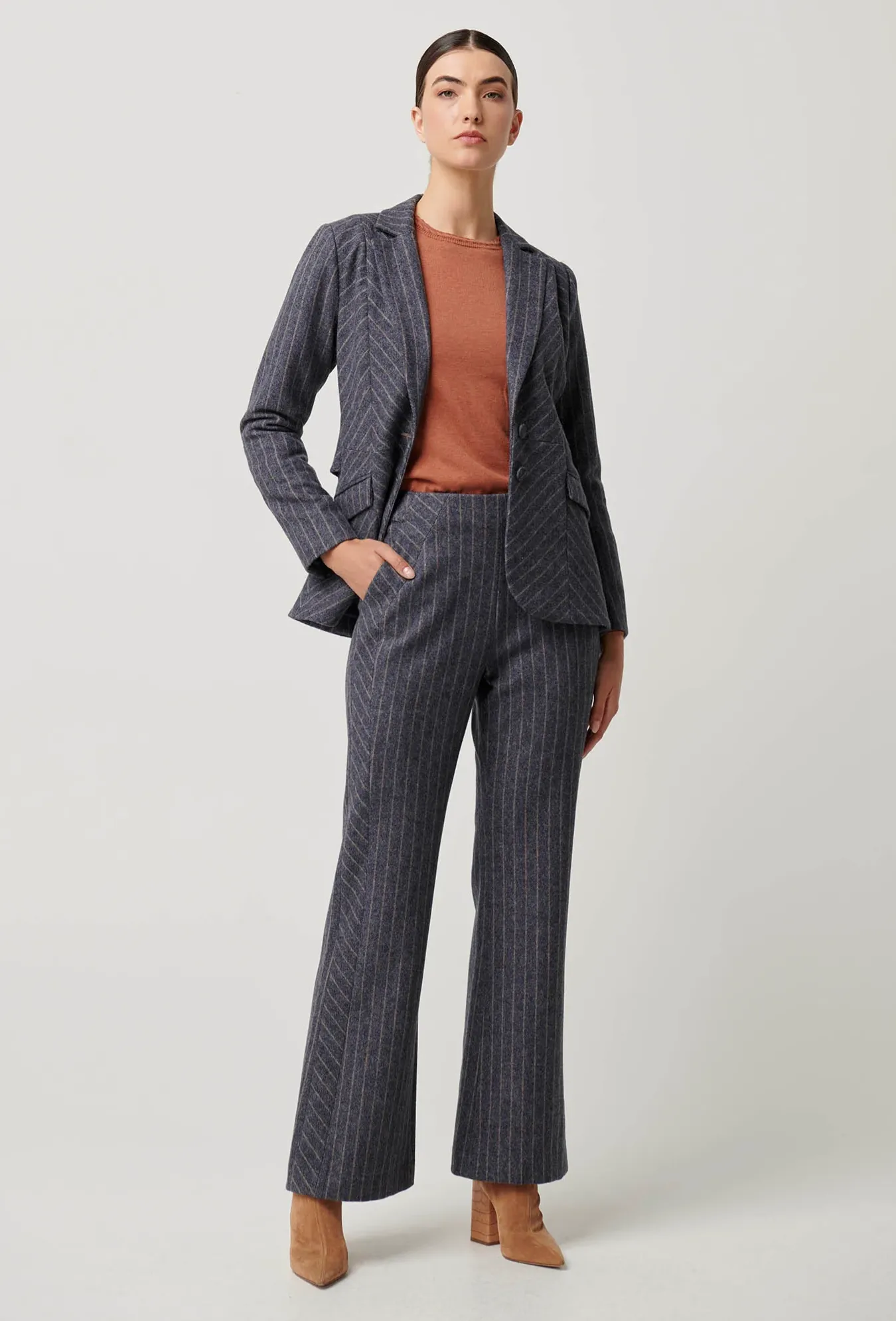 OAKLYN Blazer | Bluestone Stripe