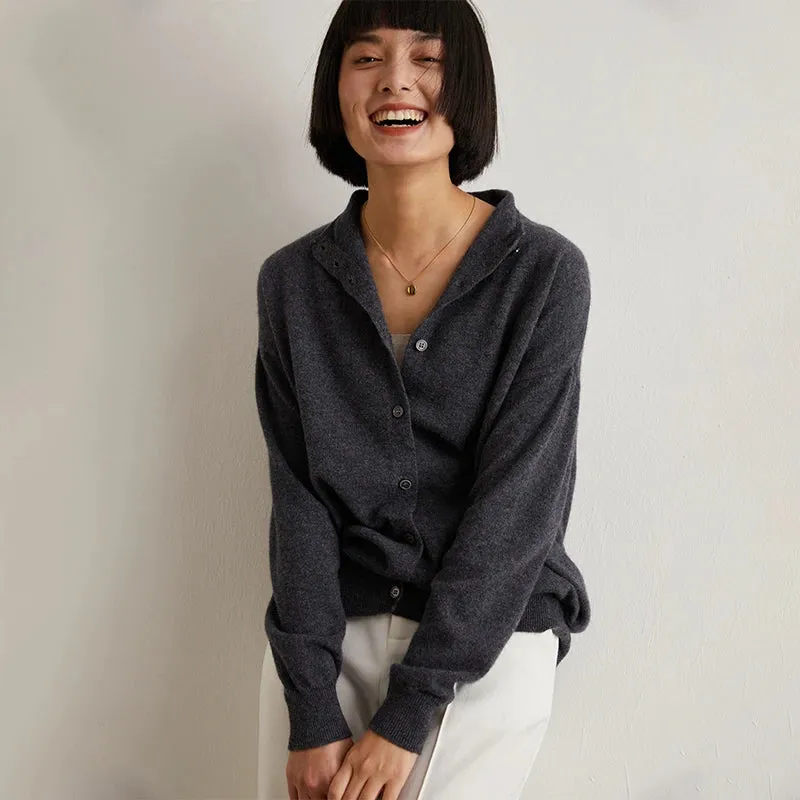 Obsidian Phoenix Women’s Cashmere Wool Cardigan