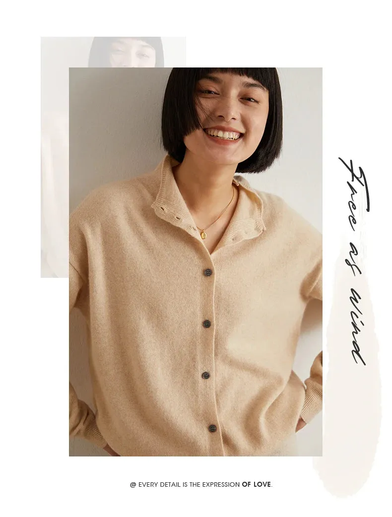 Obsidian Phoenix Women’s Cashmere Wool Cardigan