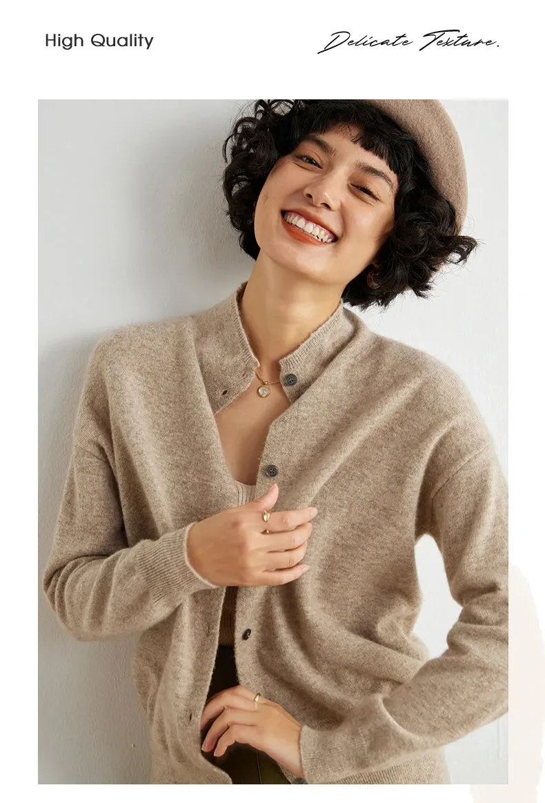 Obsidian Phoenix Women’s Cashmere Wool Cardigan